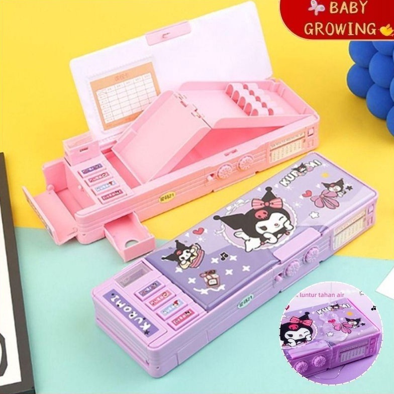 

Pilih Ini Gaya Baru Kuromi Kotak Alat Tulis Kunci Kode Multifungsi Kotak Pensil Anak Perempuan Sanrio Dua Sisi Bernilai Tinggi Kapasitas Besar