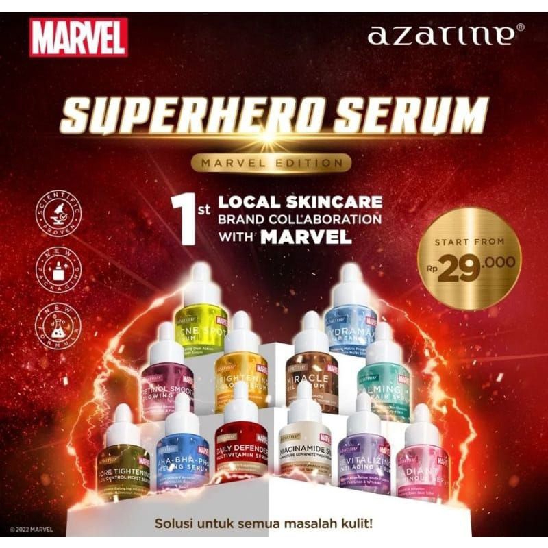 Azarine X Marvel Serum Revitalizing | Pore Tightening Serum