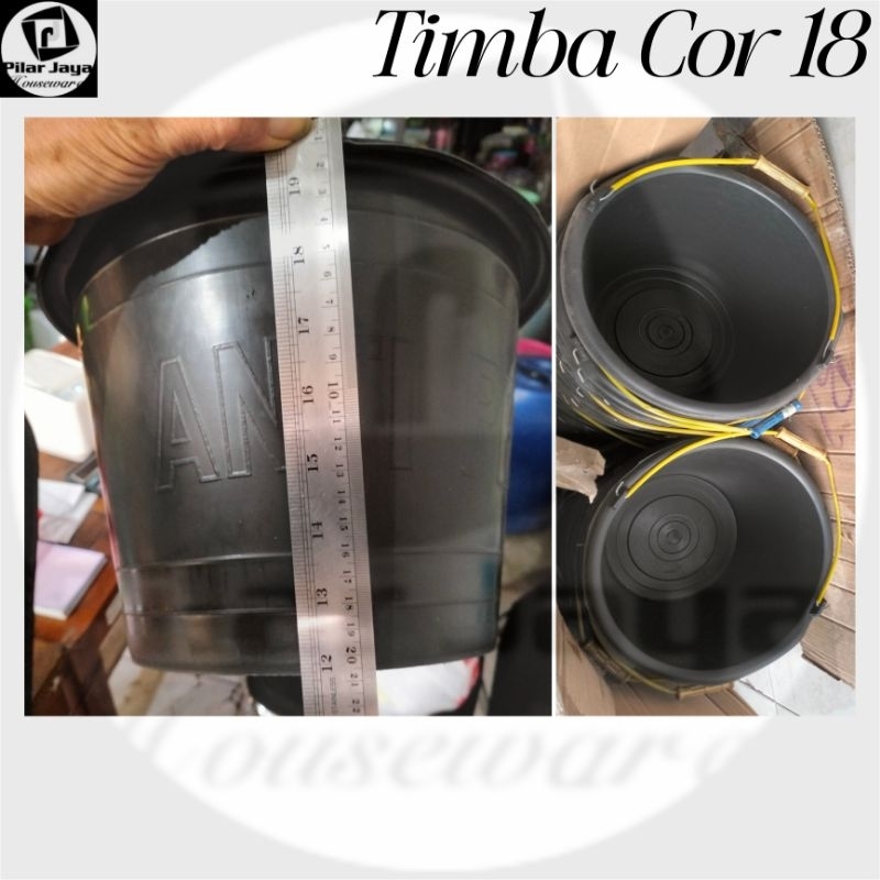 Ember Cor/ Timba Cor 18 Hitam PP/Ember Berkat/Ember Hajatan