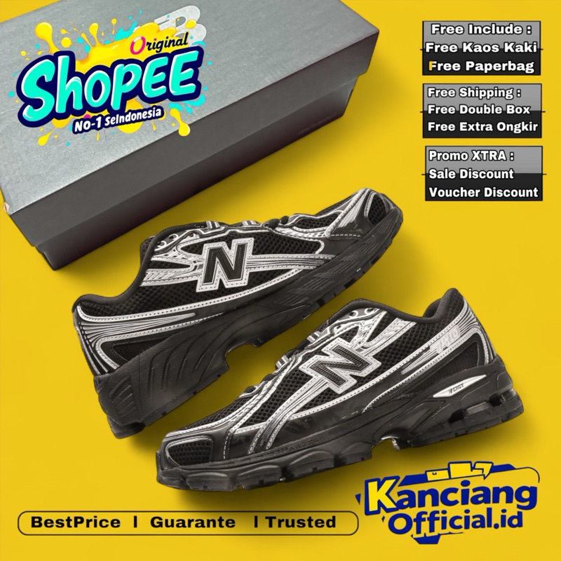 

Sneakers Black Silver 100% Bnib..