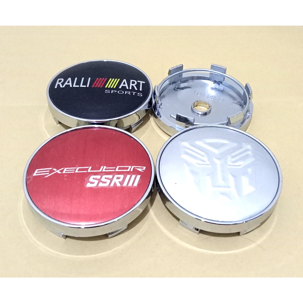 4 BUAH Tutup As Roda ban velg mobil Dop center velg RACING 6 cm