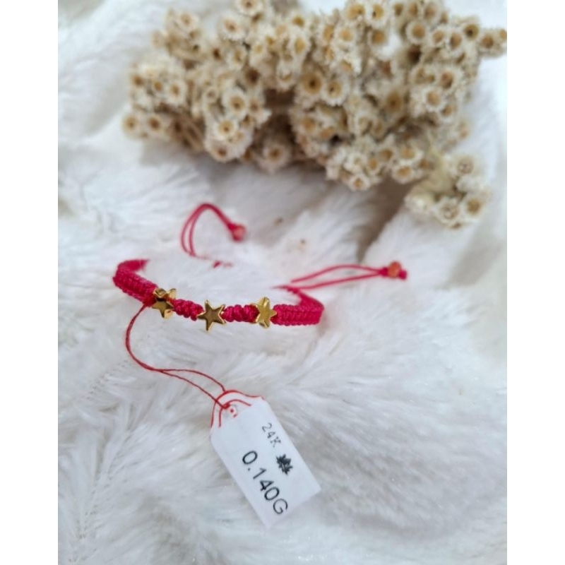 Gelang emas 24k bintang 3