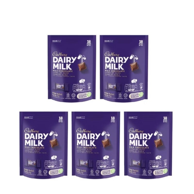 

CADBURY DAIRY MILK COKELAT POUCH ISI 18