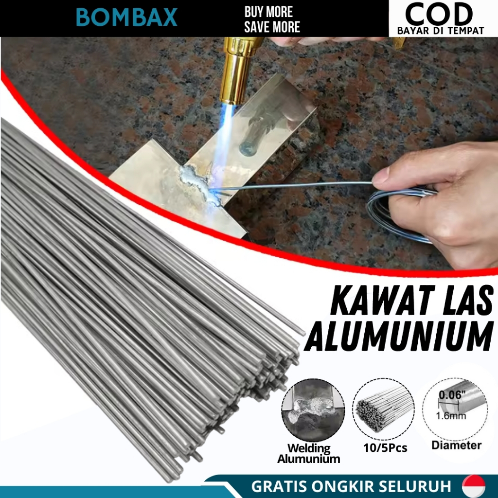 Kawat Las Alumunium Besi Elektroda Las 1.6mm Low Temperature Iron Welding Mudah Meleleh Aluminum Wel
