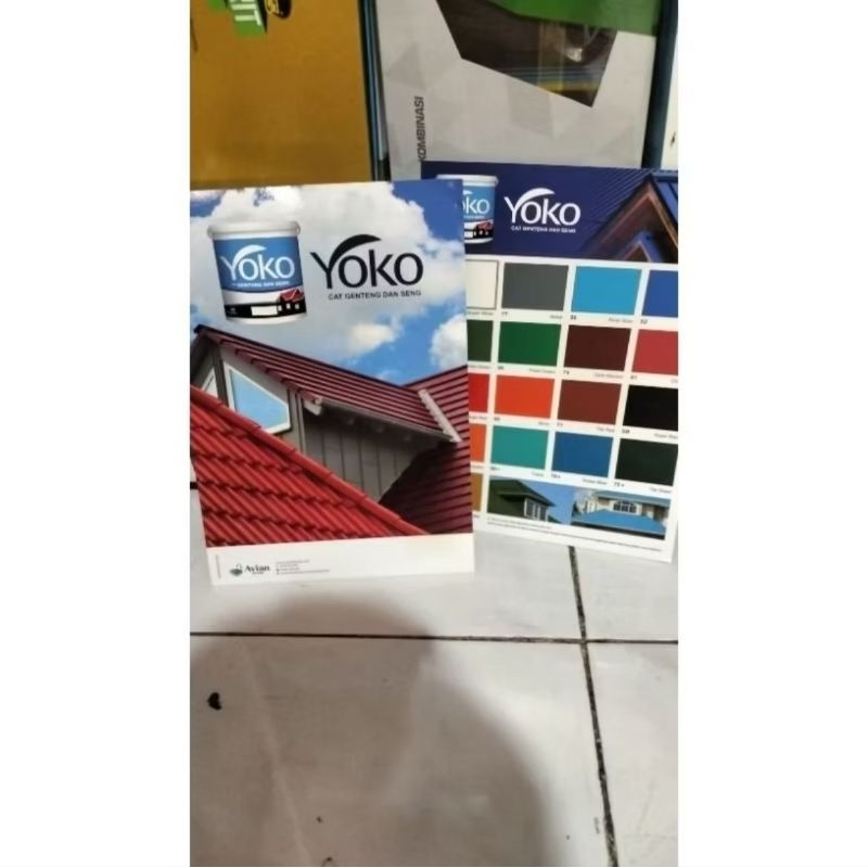 katalog cat genteng yoko, buku warna cat genteng yoko