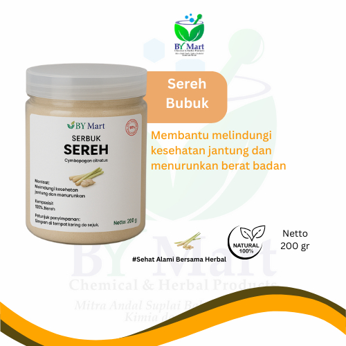 

BY KIMIA & HERBAL - Sereh Bubuk / Serbukn Sereh / Herbal Kesehatan Jantung