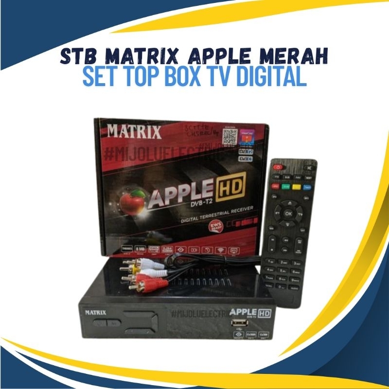STB MATRIX APPLE MERAH ORIGINAL // STB MATRIX APPLE MERAH DIGITAL //STB TV TABUNG //STB TV DIGITAL
