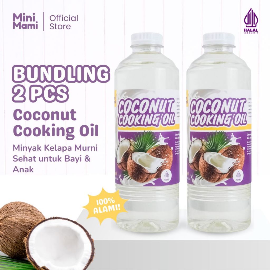 

Coconut Cooking Oil Minyak Lemak MPASI BB Booster CCO VCO Bayi Anak Paket Bundling 2 Lebih Hemat