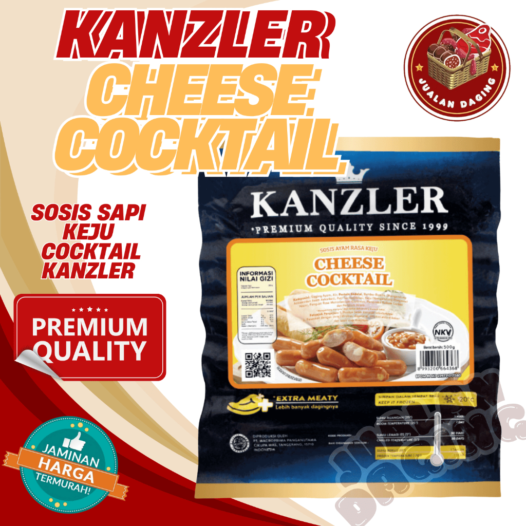 

SOSIS KANZLER CHEESE COCKTAIL 500 GR