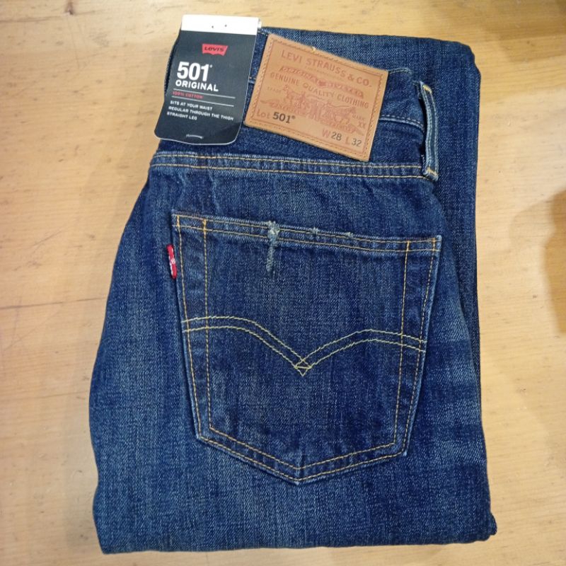 Celana Jeans Pria 501 Original Fit Authentic Vintage 501-1485