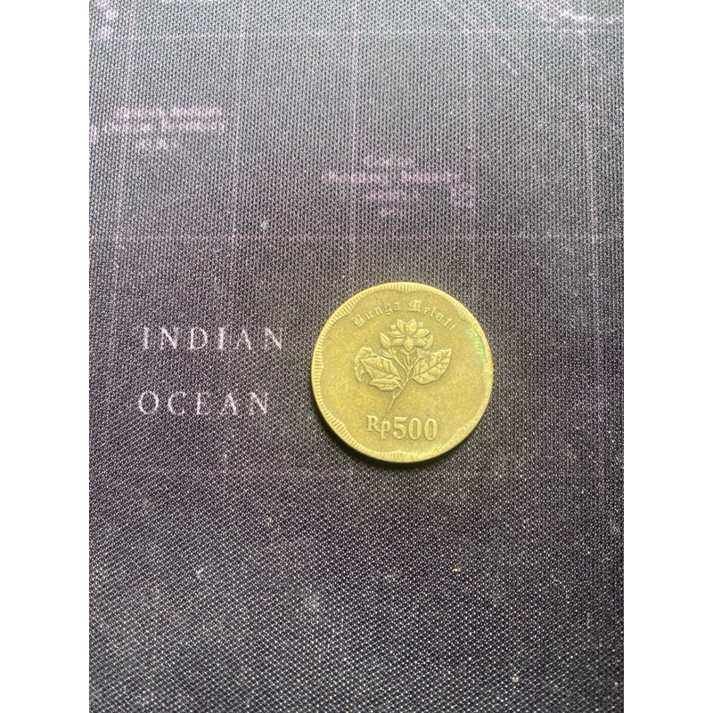uang koin / uang kuno Rp.500 bunga melati tahun 1991