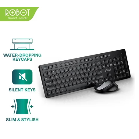 Robot Mouse Keyboard Wireless Robot KM3100- Portable KM3100
