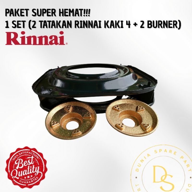TUNGKU/TATAKAN KOMPOR RINNAI KAKI 4 + BURNER KOMPOR GAS RINNAI / KOMPOR GAS 2 TUNGKU