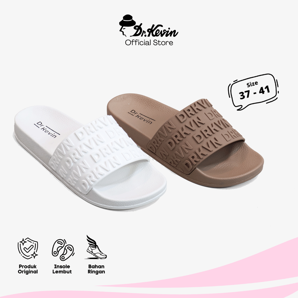 Dr. Kevin Sandal Selop Wanita Hak Rata Flat Sandal 571-116
