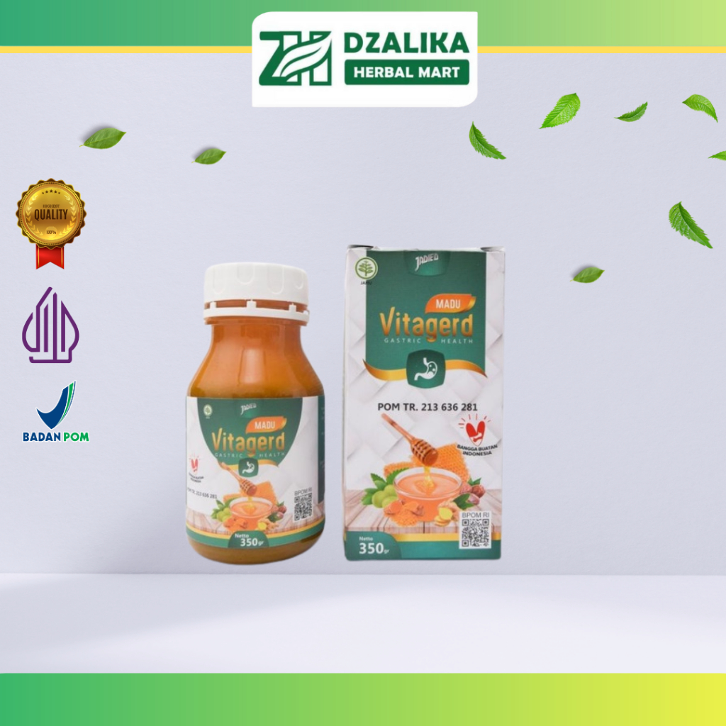 Madu Vitagerd Obat Herbal Asam Lambung Maag & Gerd Original |  Obat GERD dan Asam Lambung
