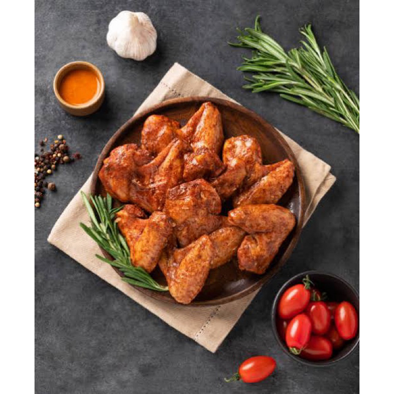 

[AYAM HEALTHY FRESH] Ready To Cook Spicy Chicken Wing 3 Ways Dry Rub Bumbu Marinasi