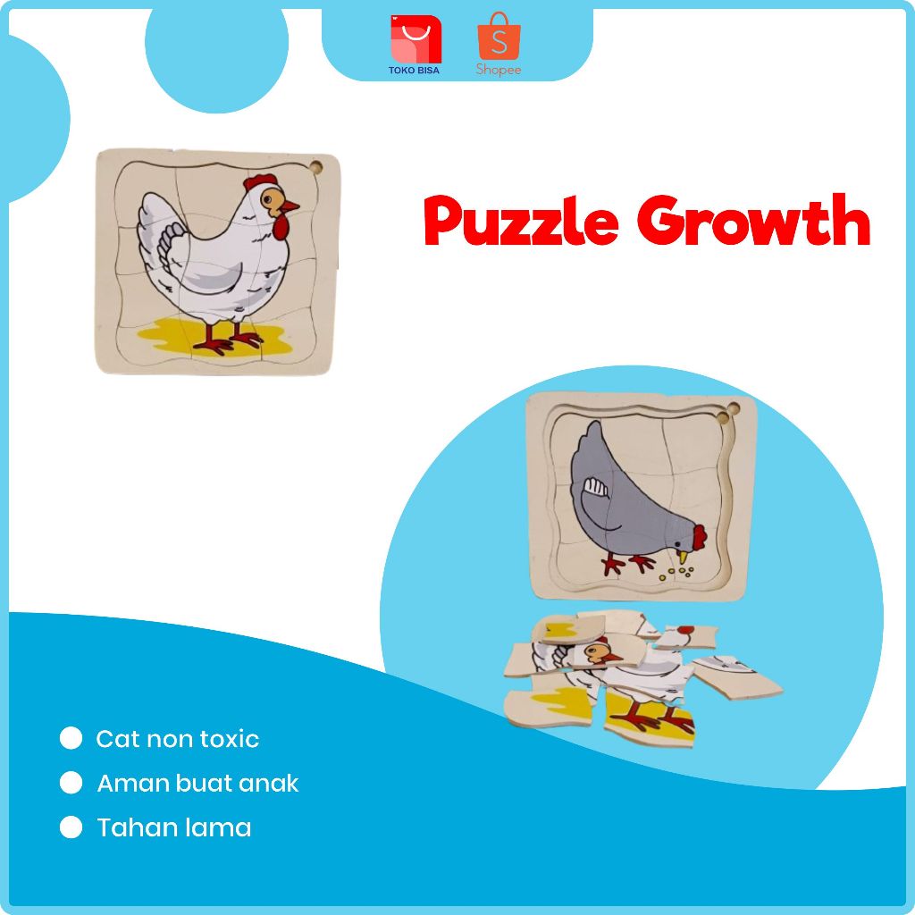 Promo Mainan Anak  Big Sale | Puzzle Growth | Mainan Edukasi Anak Usia Paud | Puzzle Pertumbuhan Mak