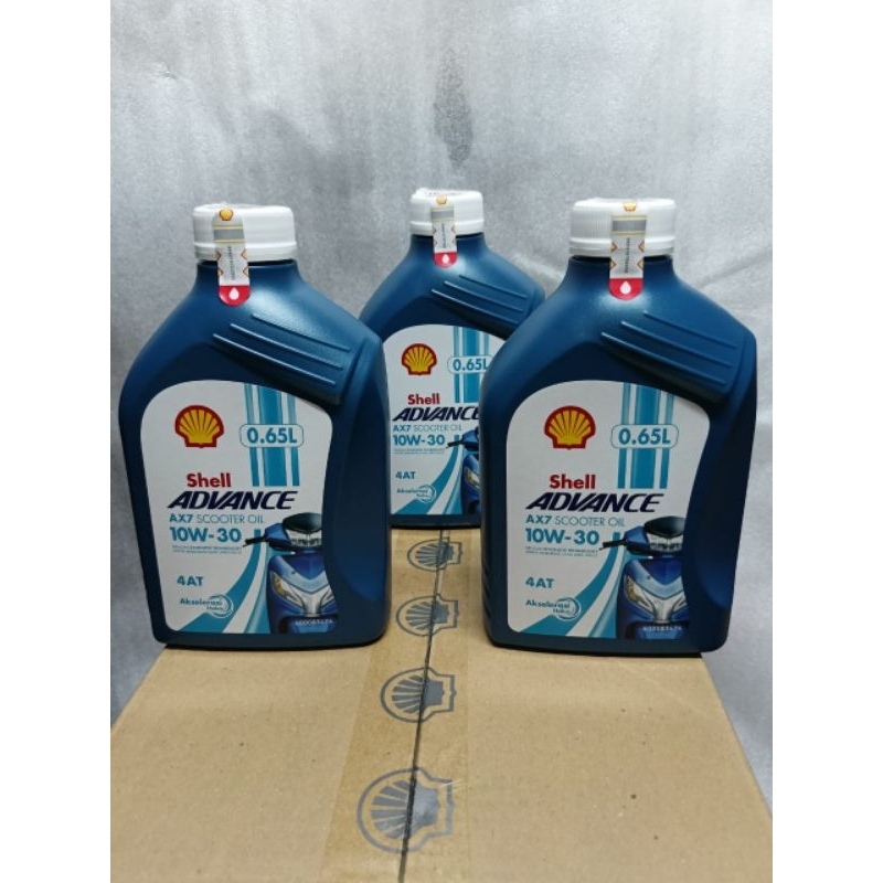 Oli SHELL ADVENCE AX7 SCOOTER 10W-30 650ml/0,65L Synthetic Technologi| 100% ORI