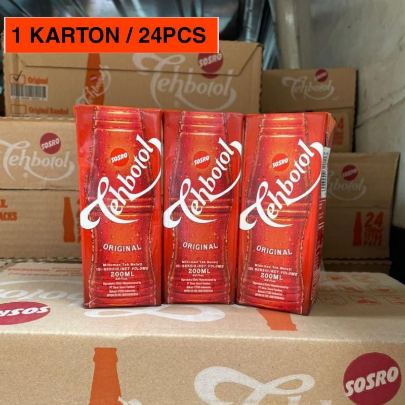

Teh Botol Sosro 200ml 24pcs/Karton