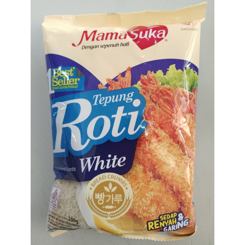 

MAMASUKA TEPUNG ROTI/ BREAD CRUMB PUTIH WHITE 200GRAM