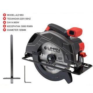 Keelat Power - Mesin Potong Kayu Listrik Jld Circular Saw 900W  7Oinch Mesin Pemotong Kayu Sirkel