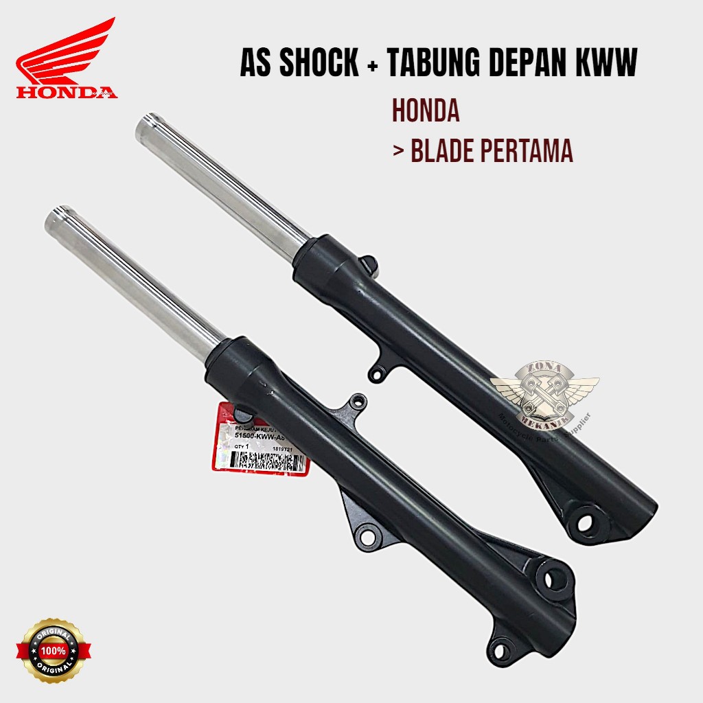 Shock Depan Honda Blade Pertama Original Set Komplit As Shock Tabung KWW Blade Pertama