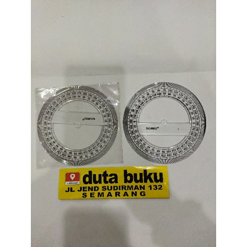 

Penggaris Mistar Busur 1 Lingkaran 360 Derajat - 12 Cm Kojiko
