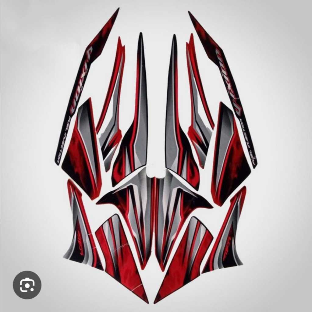 Stiker Striping Yamaha Vixion Old 2012 Merah Putih Striping Standar Yamaha Vixion Old 2012 Standar