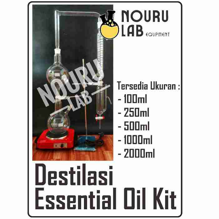 DESTILASI ESSENTIAL OIL 100ML - DESTILASI MINYAK ATSIRI 100ML