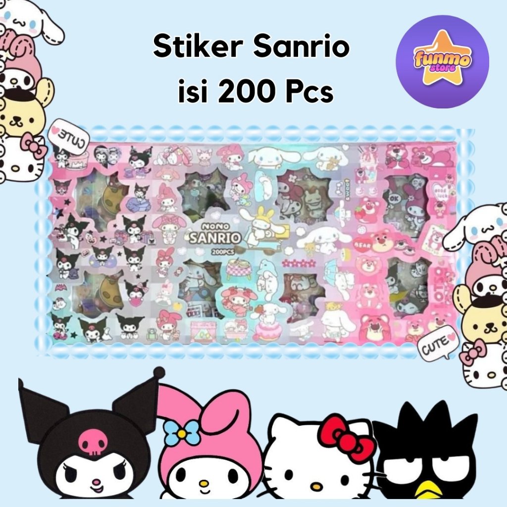 

Stiker NoNo Sanrio isi 200 Lembar Per Box Edisi Terbaru Karakter Lucu