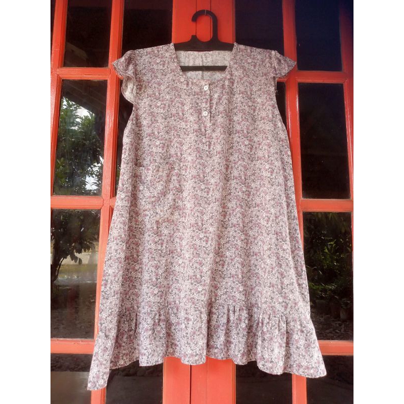 DASTER REMAJA DASTER DEWASA DASTER REMPEL PENDEK MOTIF BUNGA