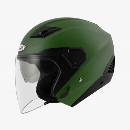 Helm Zeus 611 Army Doff / Hijau Army (DOUBLE VISOR)