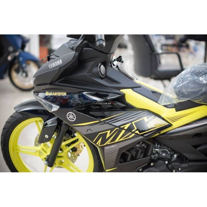 Striping Mx king Kuning stabilo 2022 2023 2024 Sticker Lis Decal Standar Original Yamaha MX King Kun