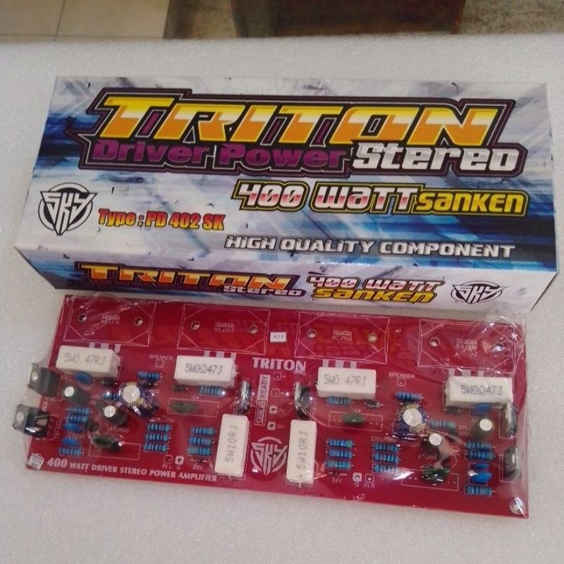 kit driver tunersys triton driver power stereo 400 watt Sanken type:pd 402 sk/KIT DRIVER TRITON TUNE