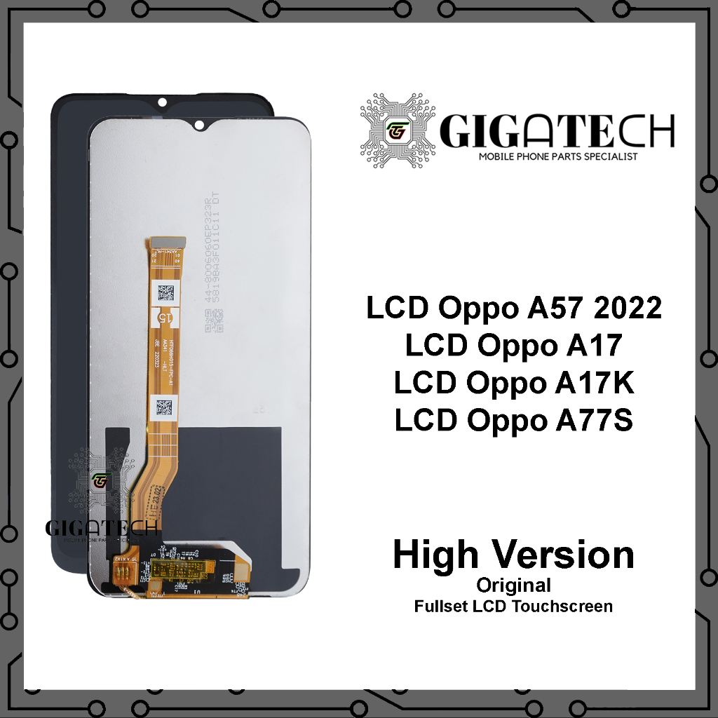 LCD Oppo A17 / A17S / A77S / A57 2022 Original 100% Fullset Touchscreen Garansi 1 Bulan