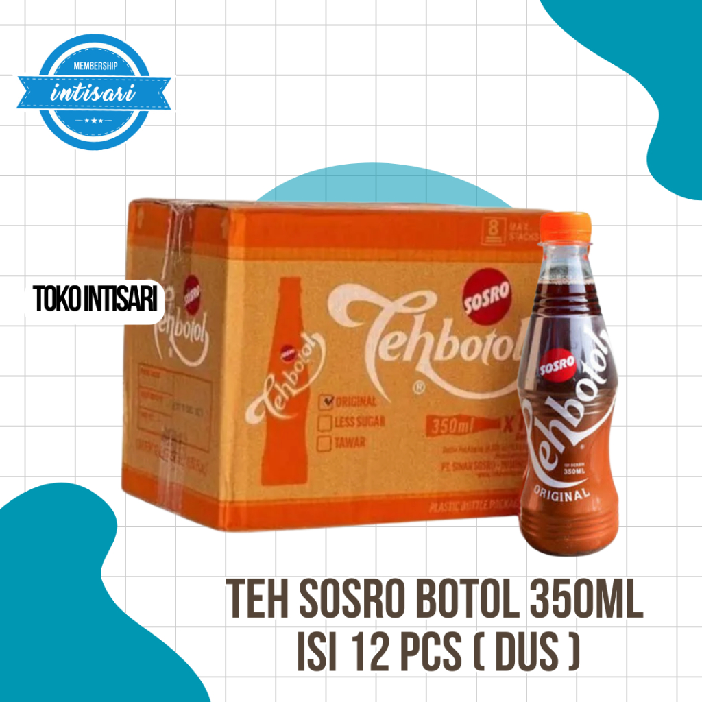 

Teh Botol Sosro 350ml ISI 12 PCS ( DUS )