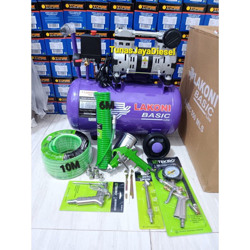 Paket Pengecatan TEKIRO Kompresor LAKONI BASIC 550MLS Oiles Silent