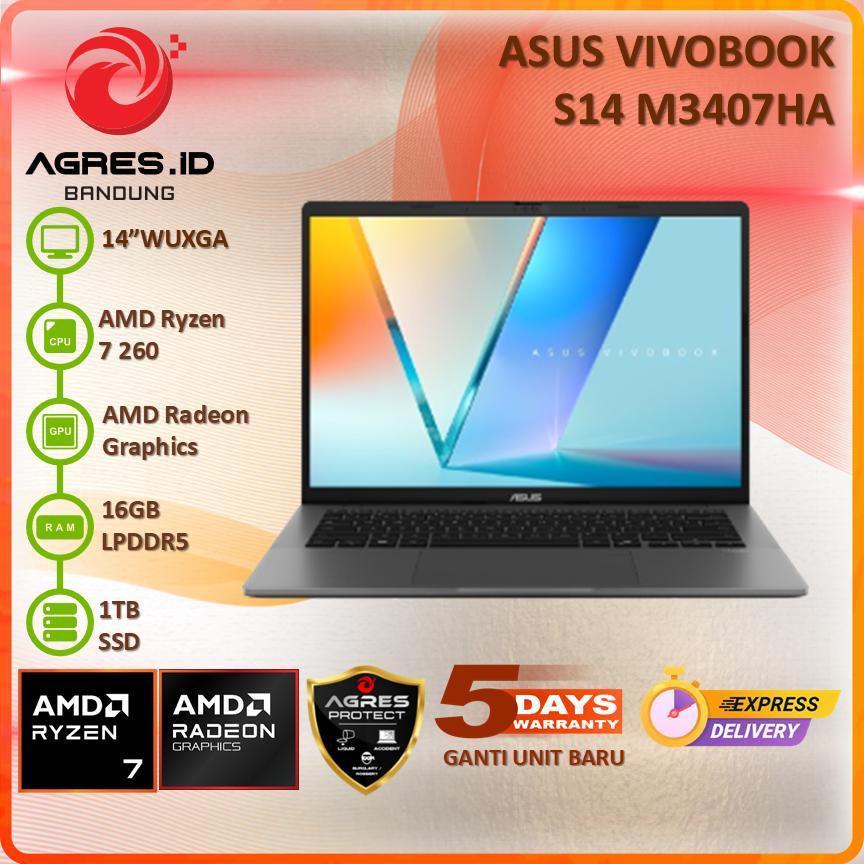 ASUS VIVOBOOK S14 M3407HA RYZEN 7 260 16GB 1TB 14.0 WUXGA