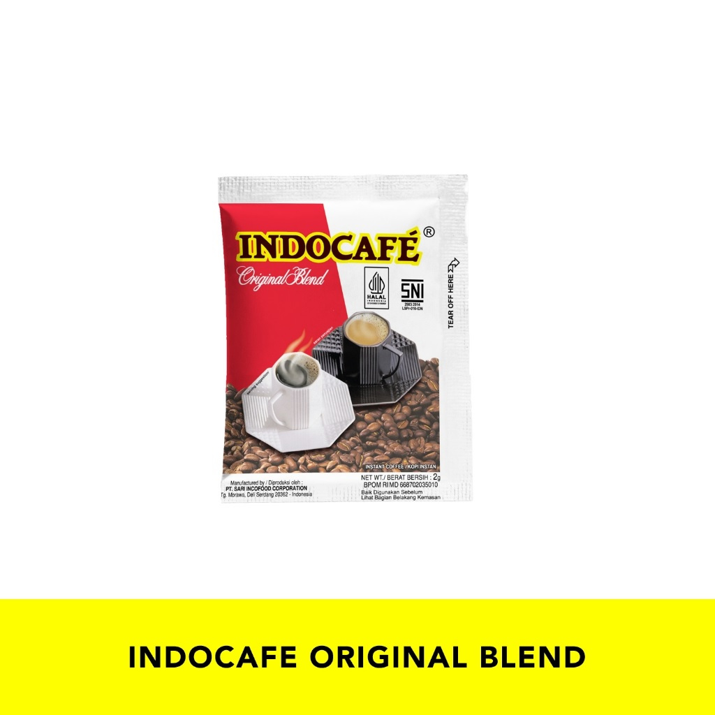 

INDOCAFE Original Blend sachet 2 gr kopi tanpa ampas