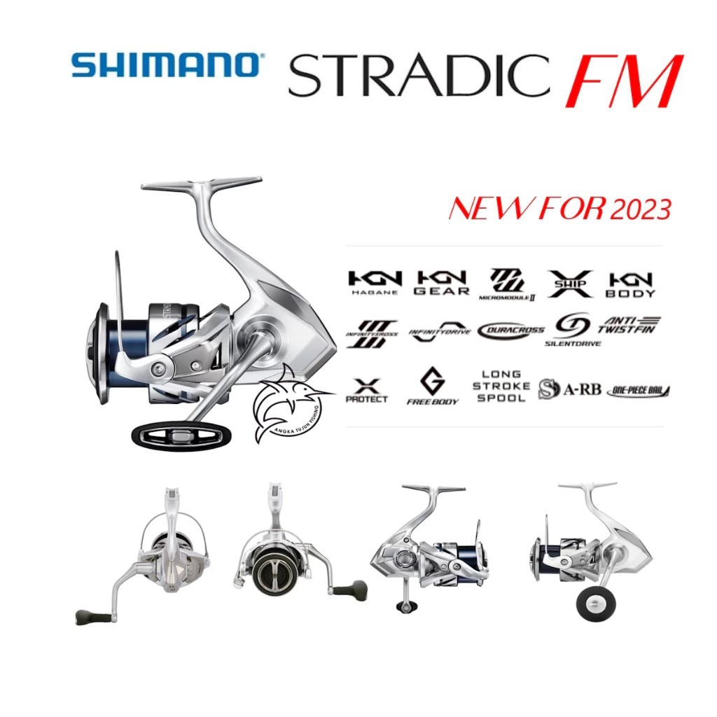 Reel Pancing Shimano STRADIC FM 3000 5000 XG FM 2023 Spinning