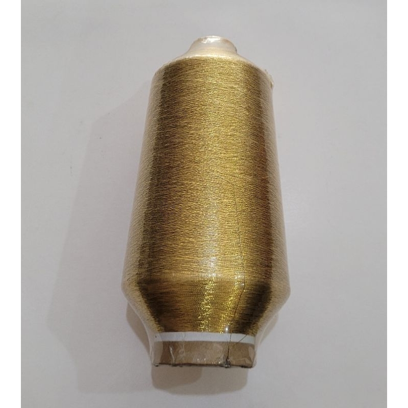 Benang Emas . metallic yarn Mamilon Asli Jepang . 250 gram