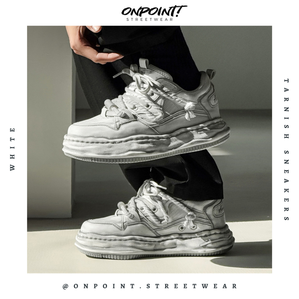 Tarnish Sneakers - sepatu sneakers pria korea original streetwear sneakers putih sepatu wanita korea