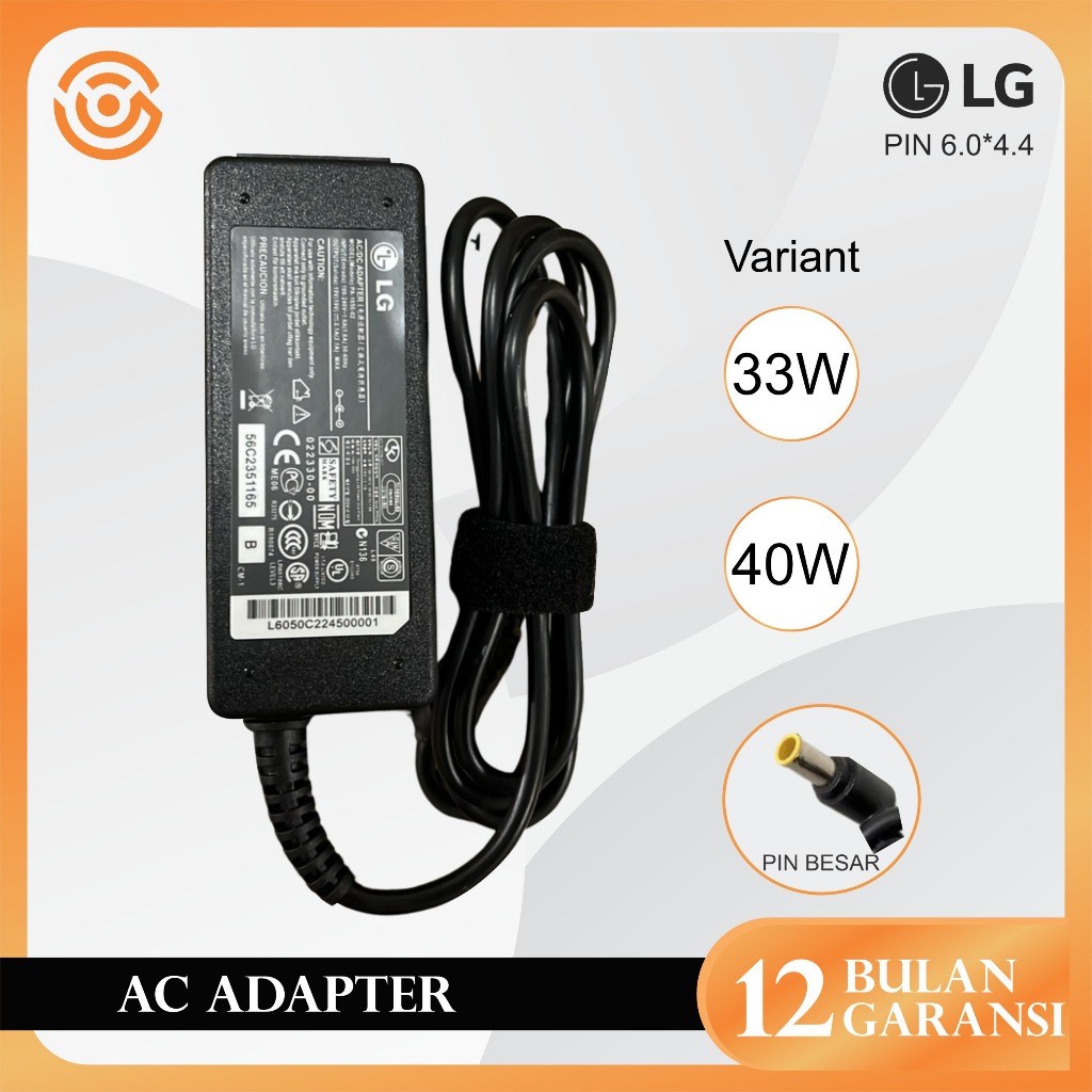 J4SL Voc Adaptor Tv Monitor Lg 19V-2.1A Led Tv Monitor Lg 19Volt-2.1/19V-1.7A Ampere