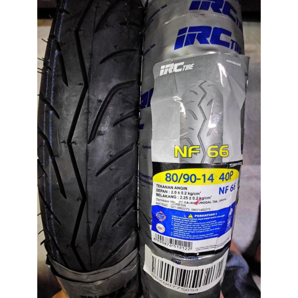 Ban IRC 80/90-14 NF66 Tubeless Ban Depan Honda Vario 150 / Beat FI