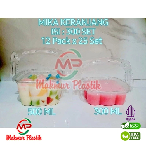Mika Keranjang + Tutup / Mika Buah Gagang / Mika Agar / Mika Tray / Keranjang mika tenteng