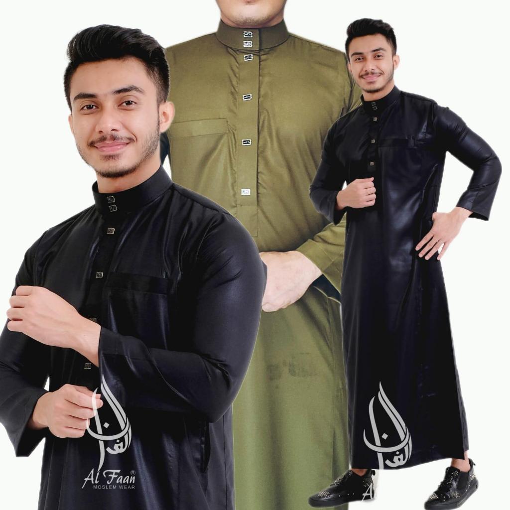 Jubah Gamis Pria Jubah Slimfit jubba alfaan gamis jubah pria muslim busana muslim pria jubah