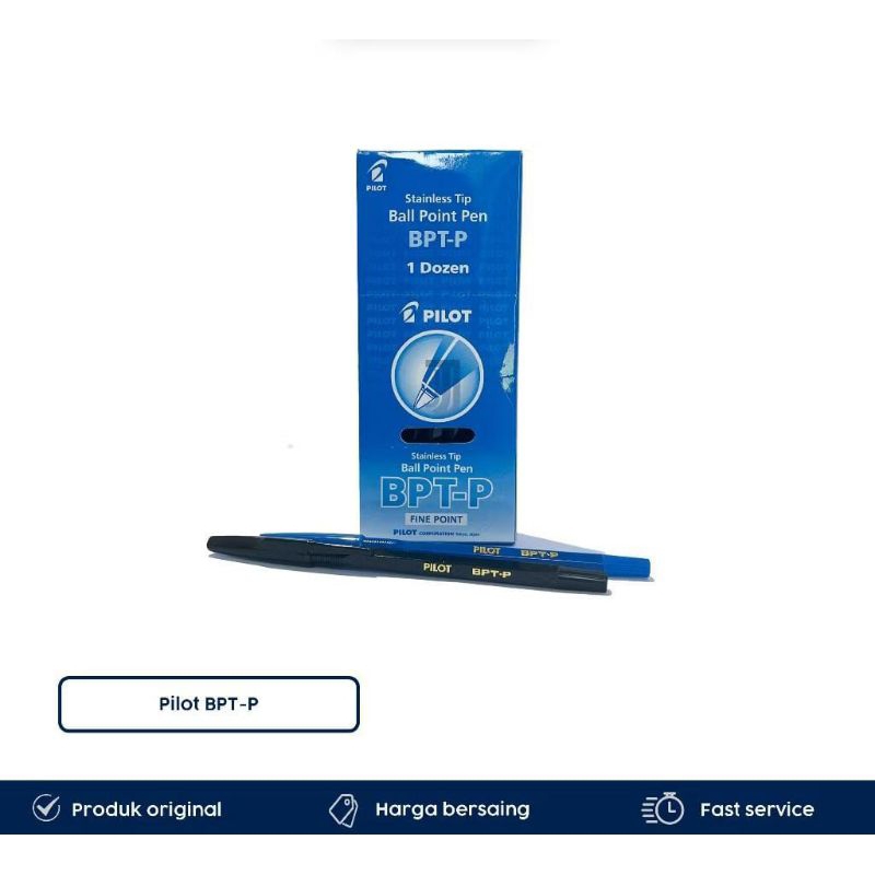 

(1 PAK) Pulpen Pen Pena Bolpen PILOT BPT-P / Bolpoin PILOT isi 12 biji