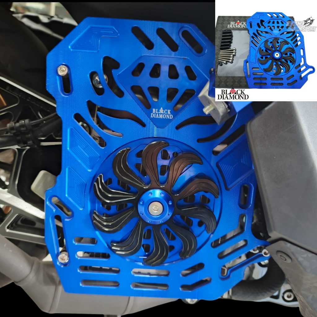 Cover Tutup Radiator Full CNC Nmax Turbo / Nmax Neo S / Nmax New / Nmax Old / Aerox Alpha / Turbo / 