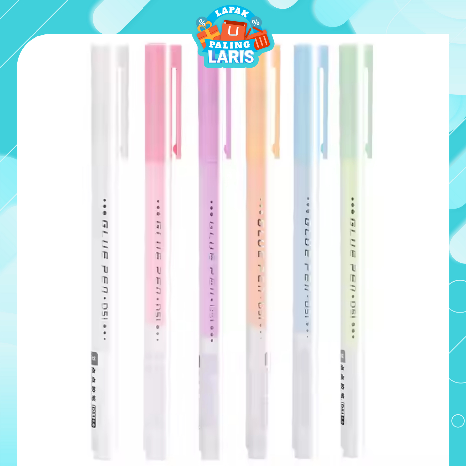 

LPL Pulpen Lem Kertas Cepat Kering Lem Cair Anti Bocor Bentuk Pena Glue Pen Stiker Scrapbook Diy Untuk Anak-Anak