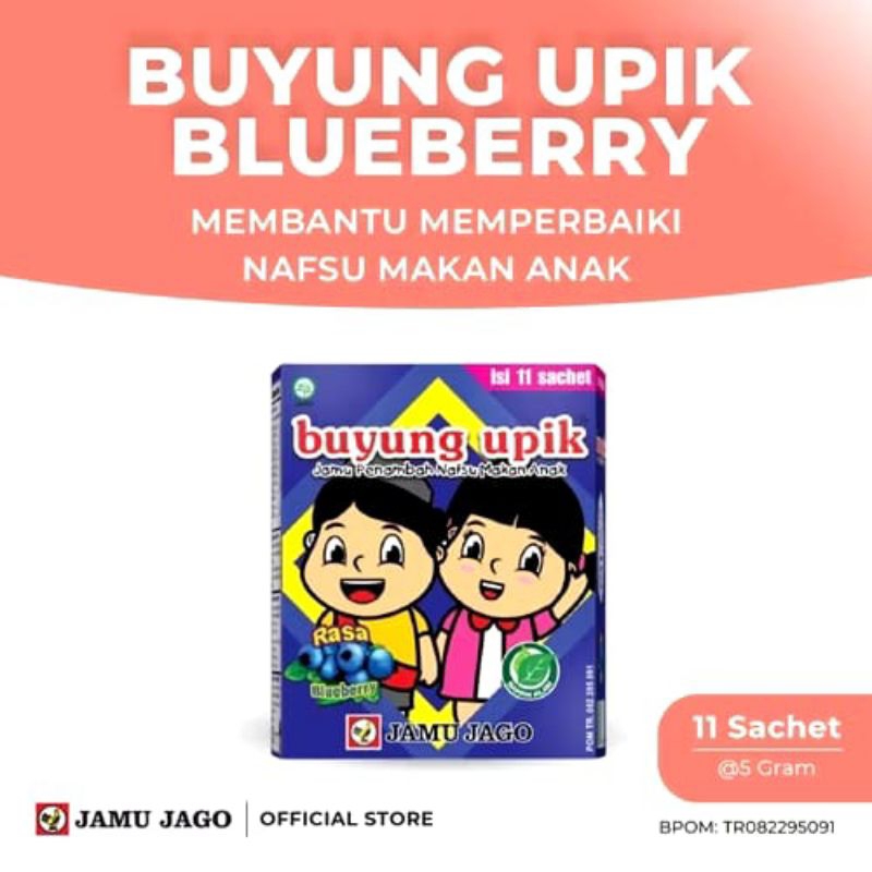 

buyung upik bluberi isi 11 sachet
